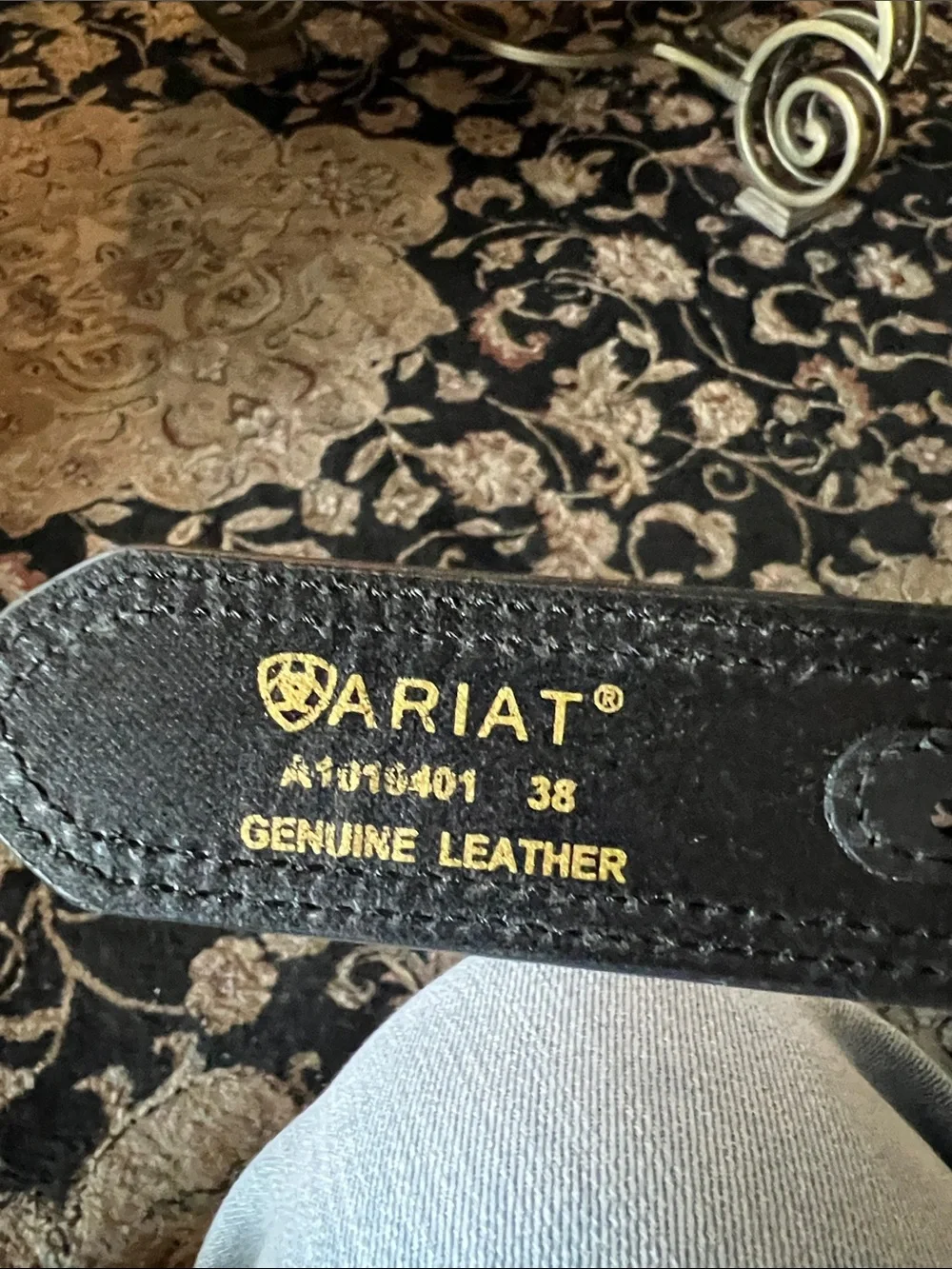 Ariat Women's Jeans - Black Genuine Leather Belt Accent